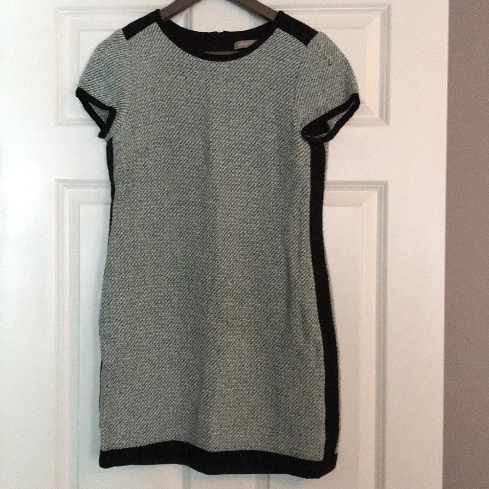 Banana Republic Framed Turquoise Tweed Dress